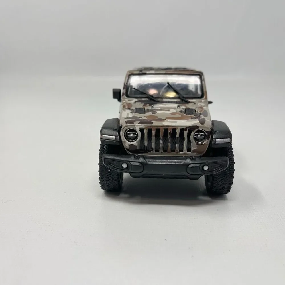 Kinsmart Jeep Wrangler Rubicon 2018 Die Cast Pull Back Topless Camo 1:34
